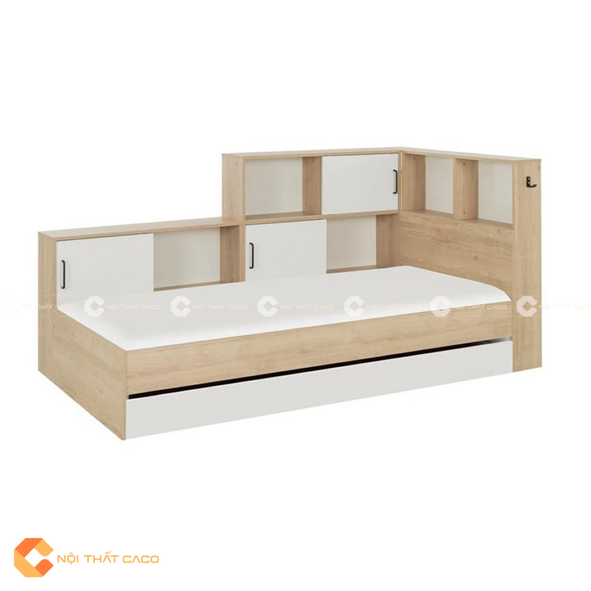 Giường ngủ gỗ MDF thiết kế hộc kéo thông minh